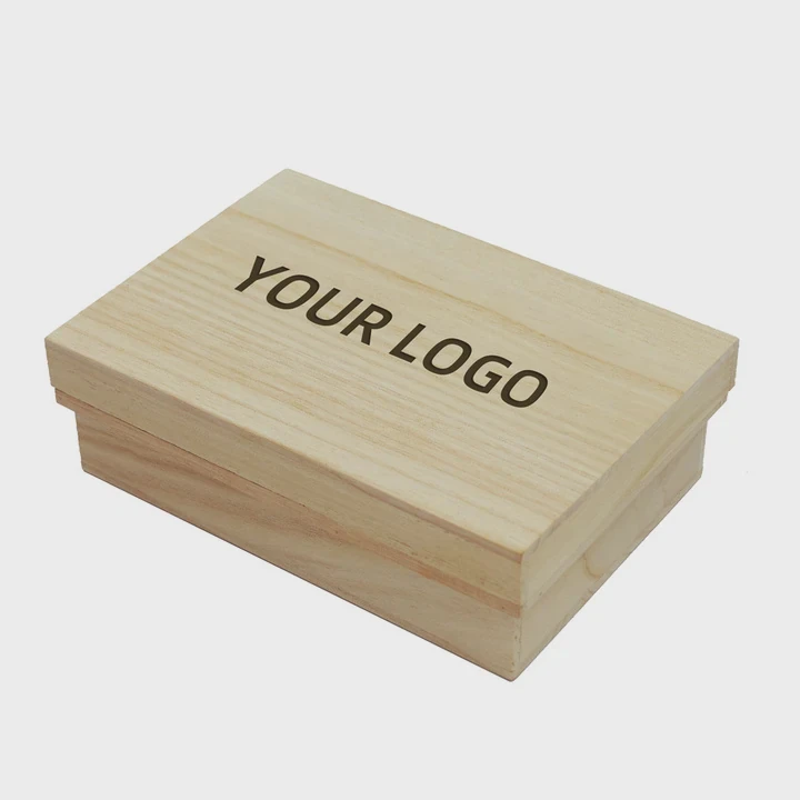 Custom Pine Wood Gift Box With Lid