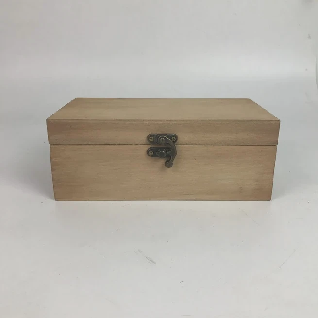 Custom Rustic Wooden Gift Box With Lid