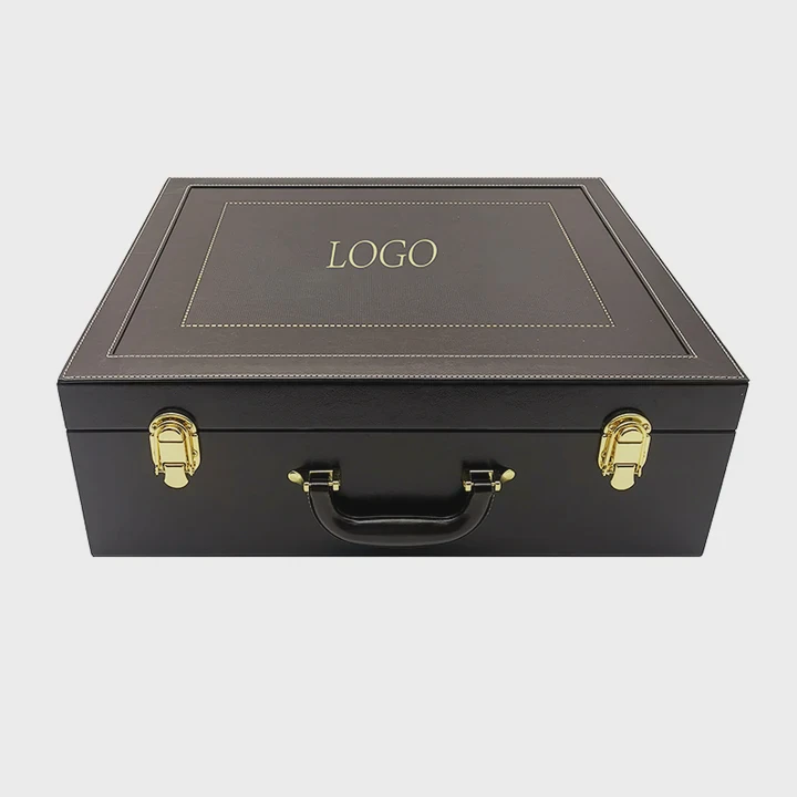 Large Wooden Leather Storage Box