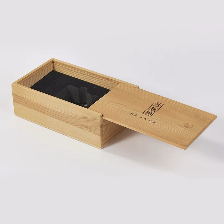 Laser Engraved Pine Wood Gift Box