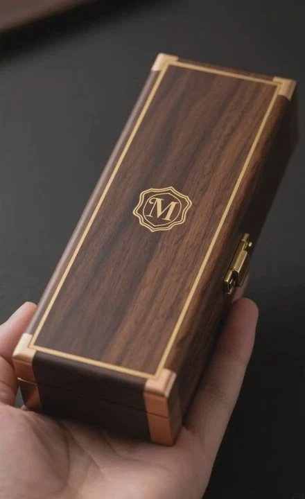 Custom Walnut Wood Luxury Gift Box