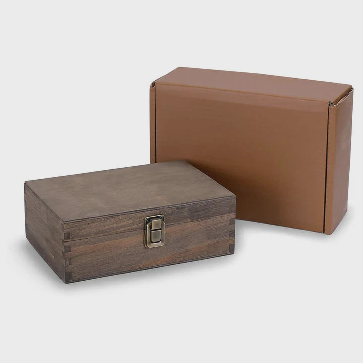Pine Wooden Keepsake Box With Clasp