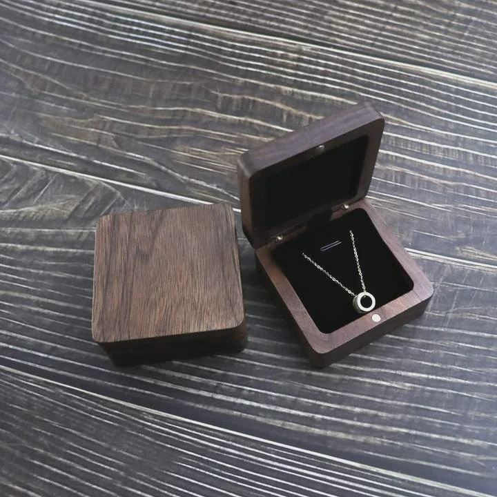 Wooden Pendant Jewelry Gift Box