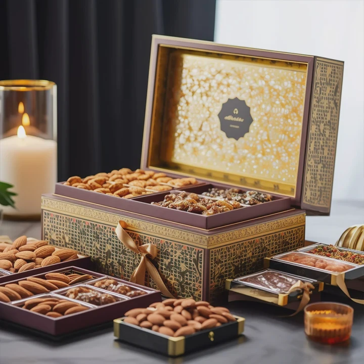 Wooden Chocolate Nut Gift Box With Inserts