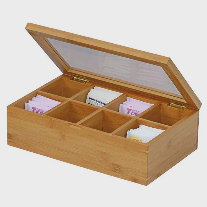Custom Bamboo Wooden Tea Box