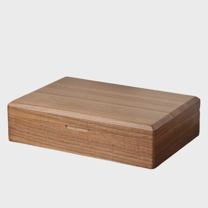 Carved Solid Wooden Jewelry Gift Box