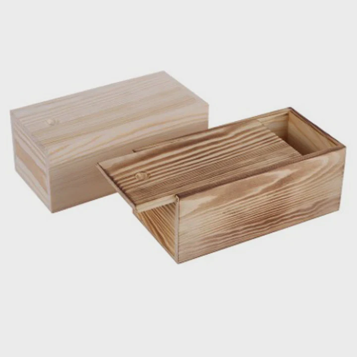 Solid Wood Sliding Lid Storage Box