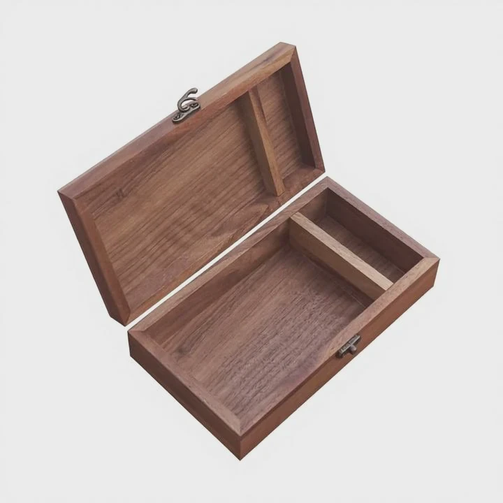 Walnut Wooden Keepsake And Jewelry Box