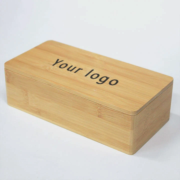 Custom Bamboo Gift Box With Magnetic Lid