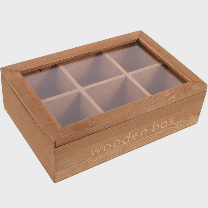 Multifunction Wooden Tea Storage Box