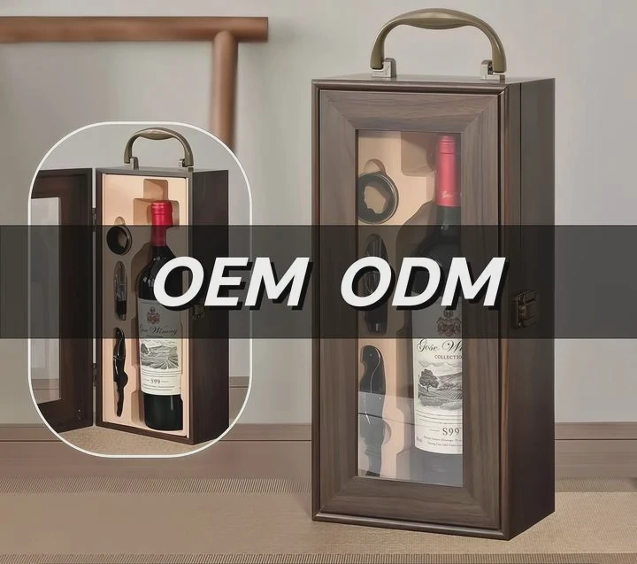 Custom Beech Wooden Wine Gift Box