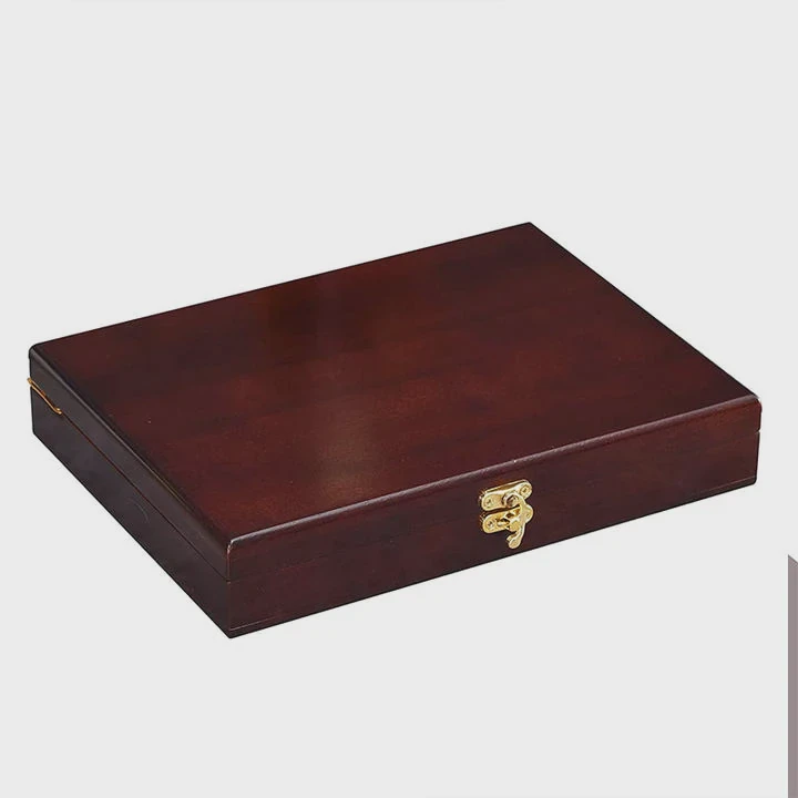 Brown Wooden Cigar Storage Box