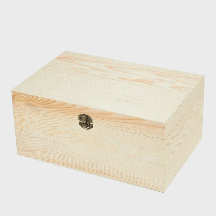 Custom Unfinished Wooden Storage Box
