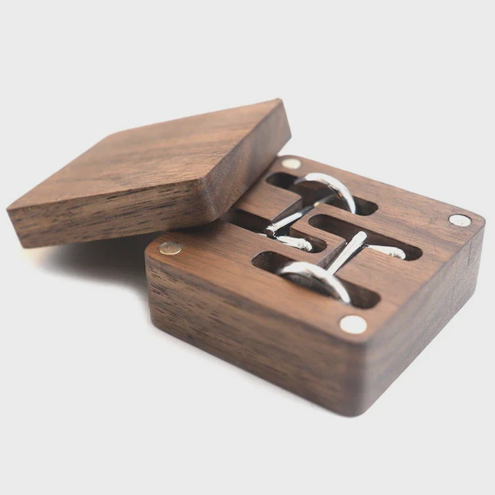 Custom Walnut Wooden Tie Gift Box