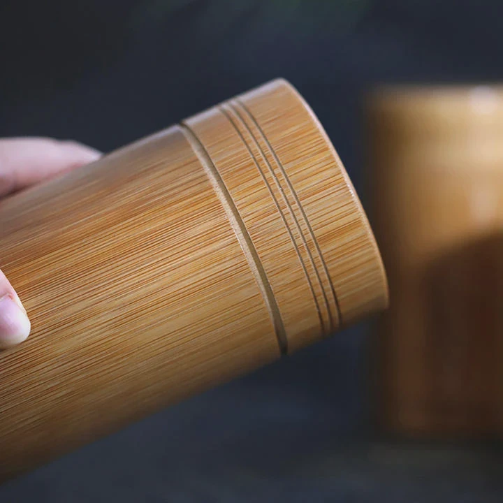 Sealed Bamboo Tea Storage Jar