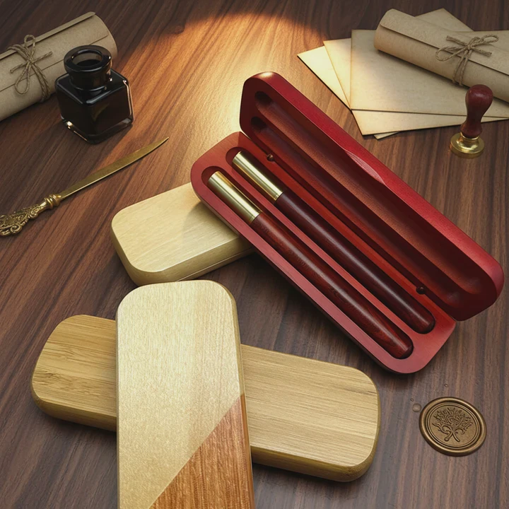 Custom Solid Wooden Pen Gift Box