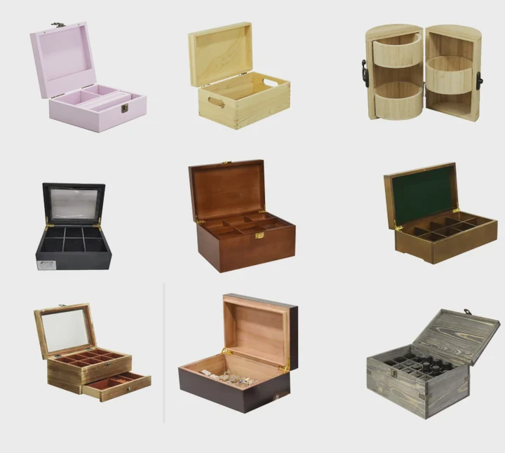 Large Wooden Storage Box With Clasp