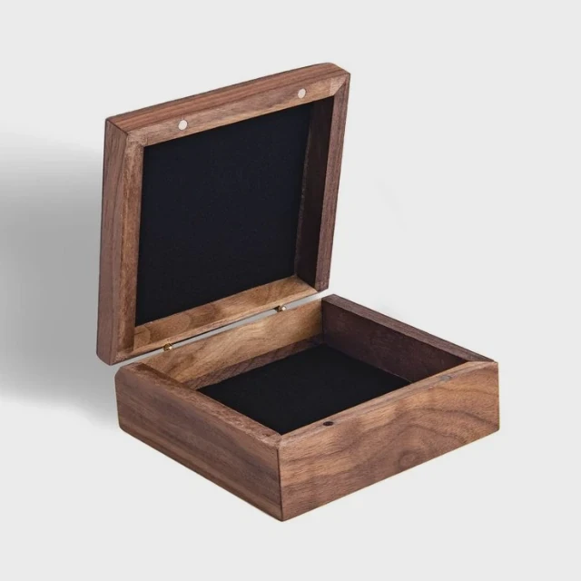 Large Wooden Keepsake Box With Brass Clasp