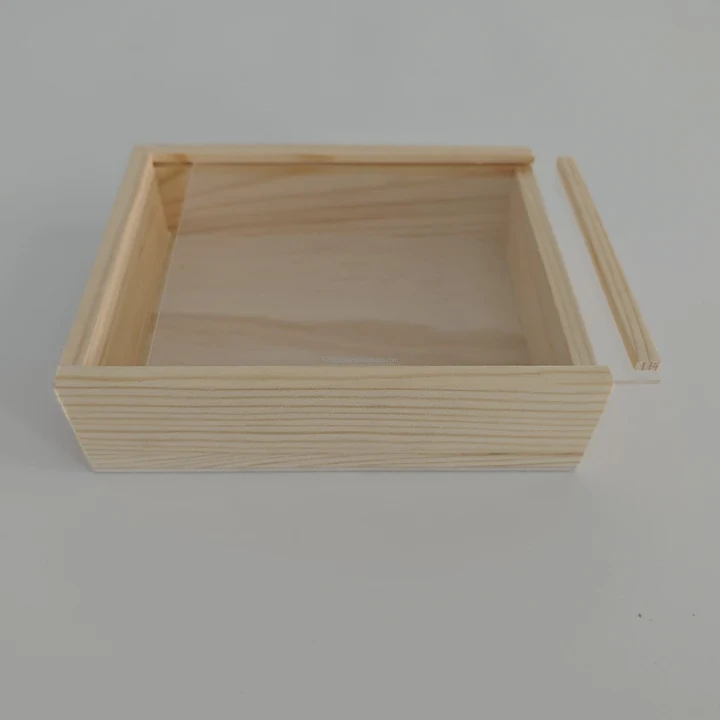 Acrylic Lid Wooden Box