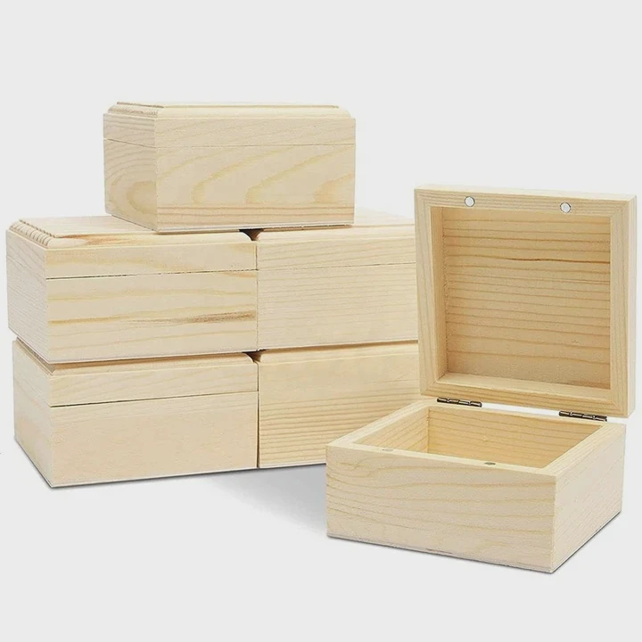 Pine Hinged Gift Case