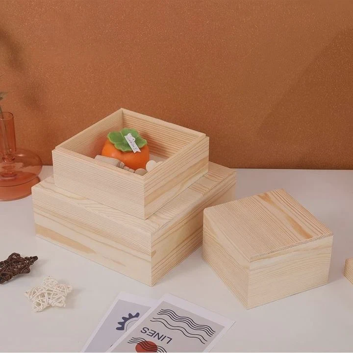 Natural Wood Wedding Gift Box