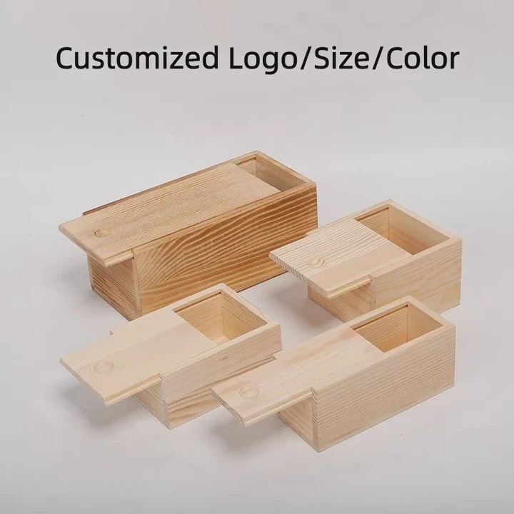 Rectangular Wood Storage Case